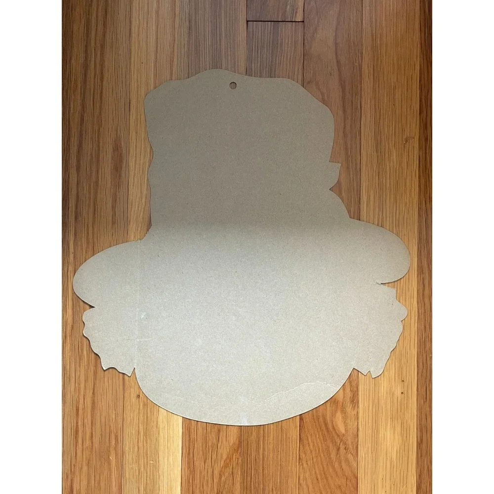 Vintage Scarecrow Head Diecut Halloween Fall Decoration Pumpkin‎ Hat Straw